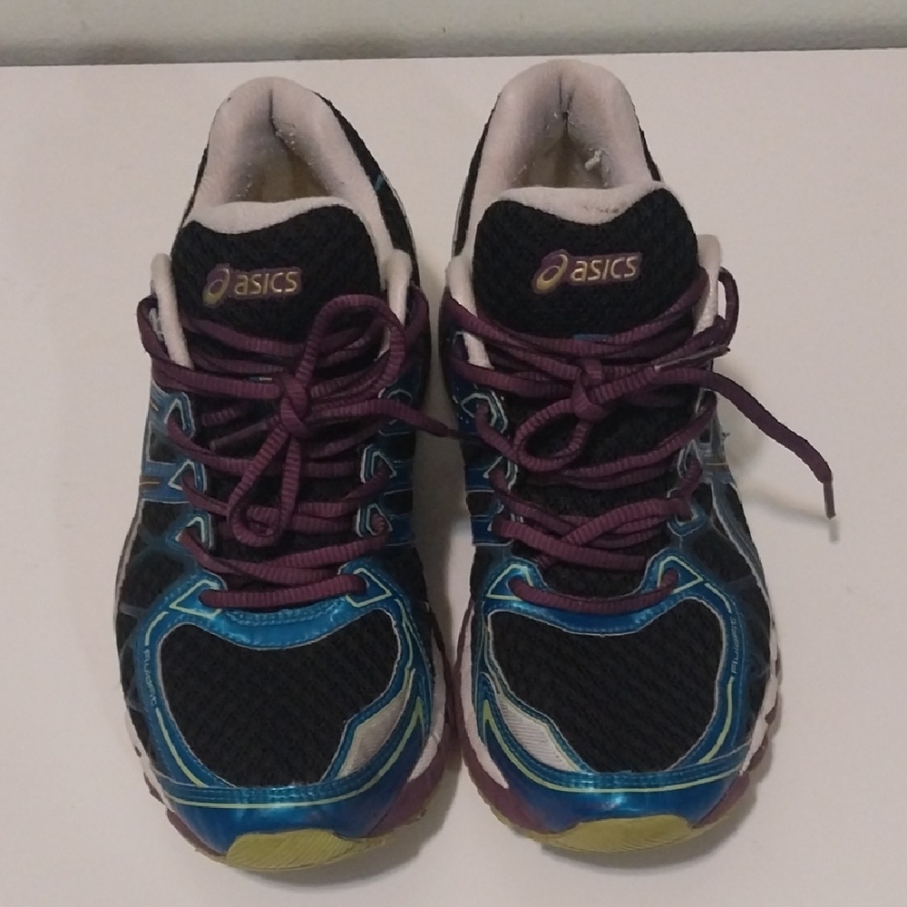 ASICS Women's Purple and Blue Athletic Shoes